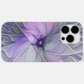 素晴らし美しいモダン抽象芸術フラクタルアートフラワー Case-Mate iPhoneケース (裏面 (横))