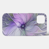 素晴らし美しいモダン抽象芸術フラクタルアートフラワー Case-Mate iPhoneケース (裏面 (横))