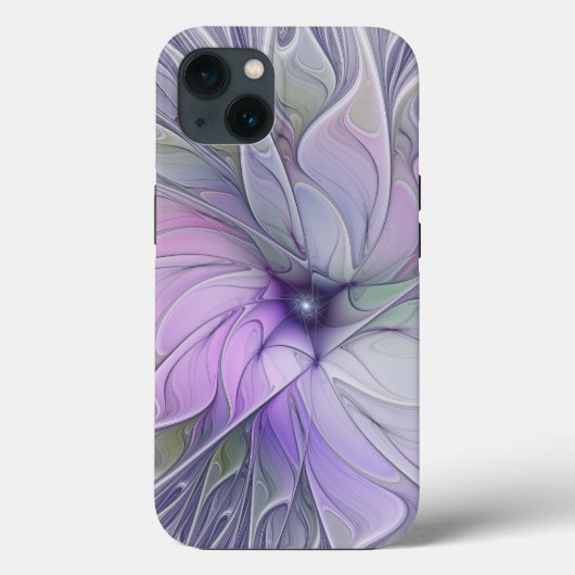 素晴らし美しいモダン抽象芸術フラクタルアートフラワー Case-Mate iPhoneケース (裏面)