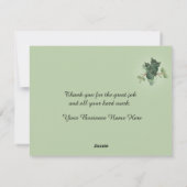 素晴らし職場懸命作業フローラフラワー シーズンカード (裏面)