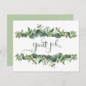 素晴らし職場懸命作業フローラフラワー シーズンカード (正面/裏面)