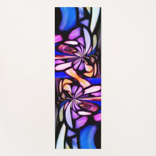 素晴らし色モザイクインスパイア ヨガマット (正面)