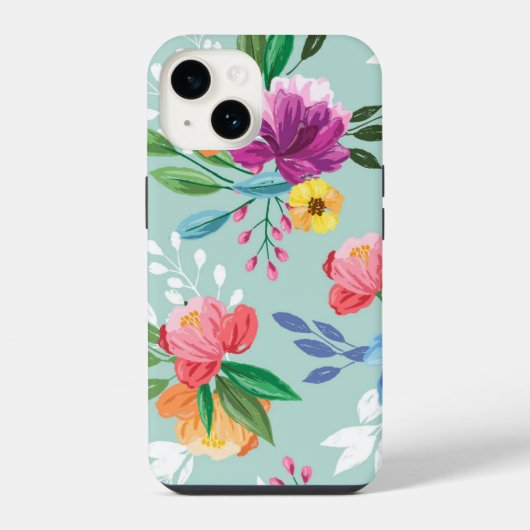 素晴らし色彩の鮮やか花 iPhoneケース (裏面)