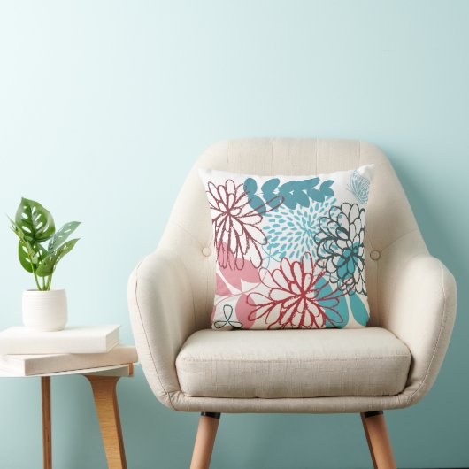 素晴らし花カッコいい可愛ガーリーレトロフローラ クッション (椅子)