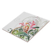 素晴らし花カッコいい可愛ガーリーレトロフローラ タイル (側面)