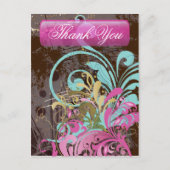 素晴らし花カッコいい可愛ガーリーレトロフローラ ポストカード (正面)