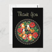 素晴らし花カッコいい可愛ガーリーレトロフローラ ポストカード (正面/裏面)