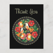 素晴らし花カッコいい可愛ガーリーレトロフローラ ポストカード (正面)