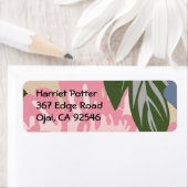 素晴らし花カッコいい可愛ガーリーレトロフローラ ラベル (インサイチュ)