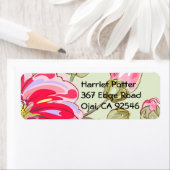 素晴らし花カッコいい可愛ガーリーレトロフローラ ラベル (インサイチュ)