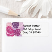 素晴らし花カッコいい可愛ガーリーレトロフローラ ラベル (インサイチュ)