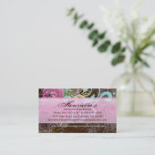 素晴らし花カッコいい可愛ガーリーレトロフローラ 名刺 (スタンド正面)