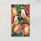 素晴らし花カッコいい可愛ガーリーレトロフローラ 名刺 (裏面)