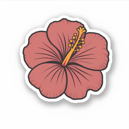 素晴らし花 シール (正面)