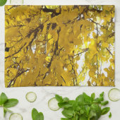 素晴らし葉抽象芸術芸術 キッチンタオル (折り畳み)