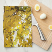 素晴らし葉抽象芸術芸術 キッチンタオル (四つ折り)