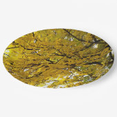 素晴らし葉抽象芸術芸術 ペーパープレート (アングル)