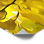 素晴らし葉抽象芸術芸術 ポスター (角)