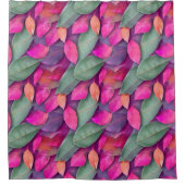 素晴らし葉模様 シャワーカーテン (正面)