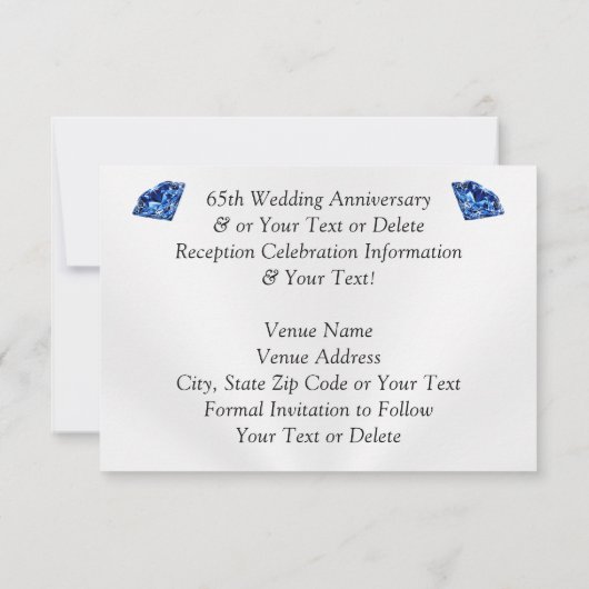 素晴らし記念日カードの保存(任意の年) 招待状 (裏面)