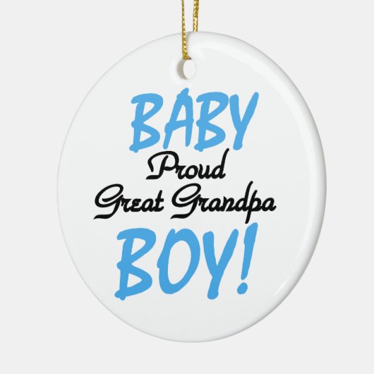 素晴らし誇りを持った男の赤ちゃん セラミックオーナメント (左)