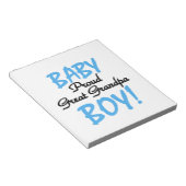 素晴らし誇りを持った男の赤ちゃん ノートパッド (アングル)