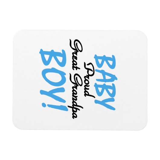 素晴らし誇りを持った男の赤ちゃん マグネット (横)