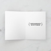 素晴らし誕生日プレゼントあいさつおもしろいカード カード (内部)