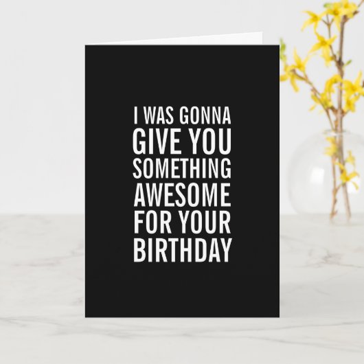 素晴らし誕生日プレゼントあいさつおもしろいカード カード (黄色い花)