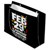 素晴らし誕生日2024うるう日うるう年2月29日 ラージペーパーバッグ (正面アングル)