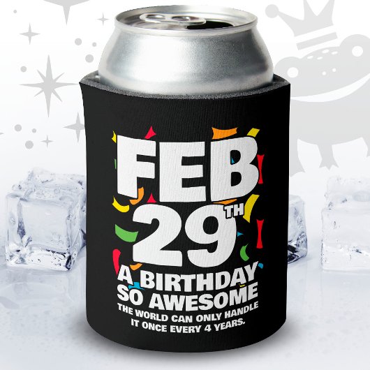 素晴らし誕生日2024うるう日うるう年2月29日 缶クーラー