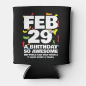 素晴らし誕生日2024うるう日うるう年2月29日 缶クーラー (正面)