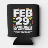 素晴らし誕生日2024うるう日うるう年2月29日 缶クーラー (裏面)