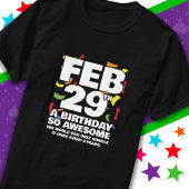 素晴らし誕生日2024うるう日うるう年2月29日 Tシャツ