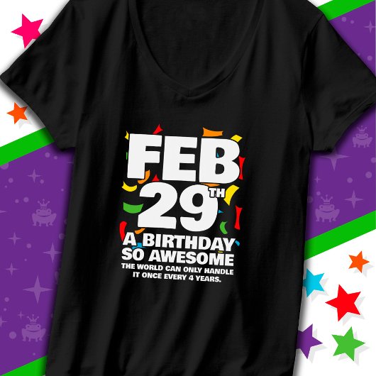 素晴らし誕生日2024うるう日うるう年2月29日 Tシャツ