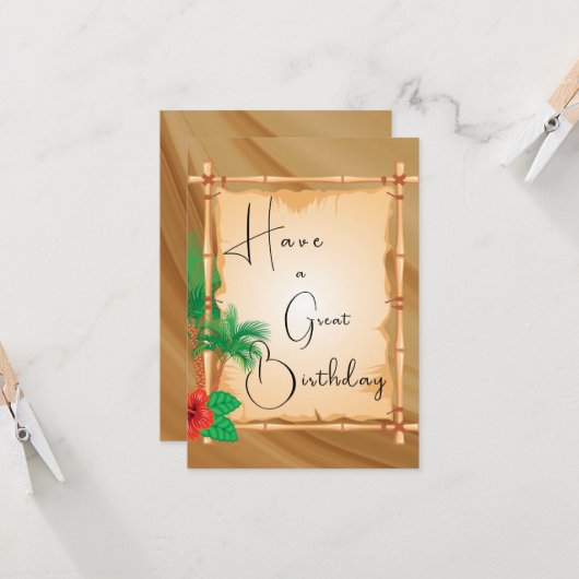 素晴らし誕生日 カード (正面/裏面インサイチュ)