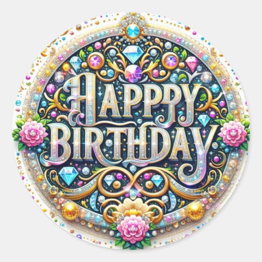 素晴らし誕生日 ラウンドシール (正面)