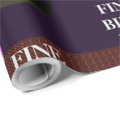 素晴らし誕生DAY_Gift_王室の PURPLE_GRAY_BLUE_BLACK ラッピングペーパー (ロールコーナー)