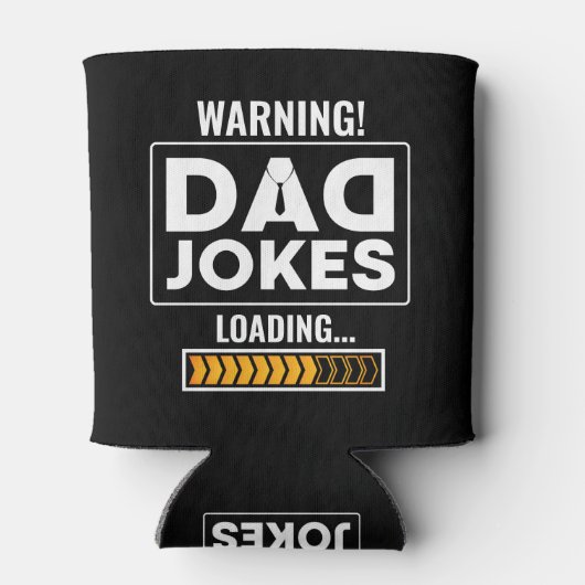 素晴らし警告デザイン!パパジョークのロード 缶クーラー (裏面)