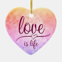 素晴らし赤いハートセラミックオーナメント