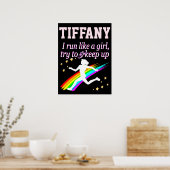 素晴らし走女のポスターのようパーソナライズされたに ポスター (キッチン)