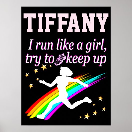 素晴らし走女のポスターのようパーソナライズされたに ポスター (正面)
