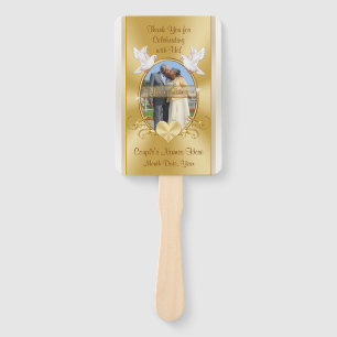 素晴らし金ゴールドの結婚アニバーサリープログラムファン ハンドファン