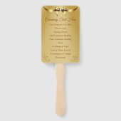 素晴らし金ゴールドの結婚アニバーサリープログラムファン ハンドファン (裏面)