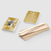 素晴らし金ゴールドの結婚アニバーサリープログラムファン ハンドファン (組立なし)