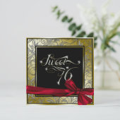 素晴らし金ゴールドアールヌーボーSweet sixteen 招待状 (スタンド正面)