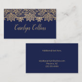 素晴らし金ゴールドトレースのようーン名刺 名刺 (正面/裏面)