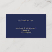 素晴らし金ゴールドトレースのようーン名刺 名刺 (裏面)