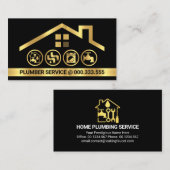 素晴らし金ゴールド建物ツール 名刺 (正面/裏面)