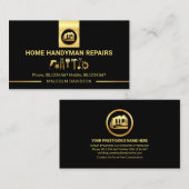 素晴らし金ゴールド手利師ツールのタブ行 名刺 (正面/裏面)